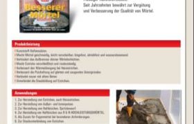 Пластификатор для растворов и бетона LUGATO Besserer Mörtel